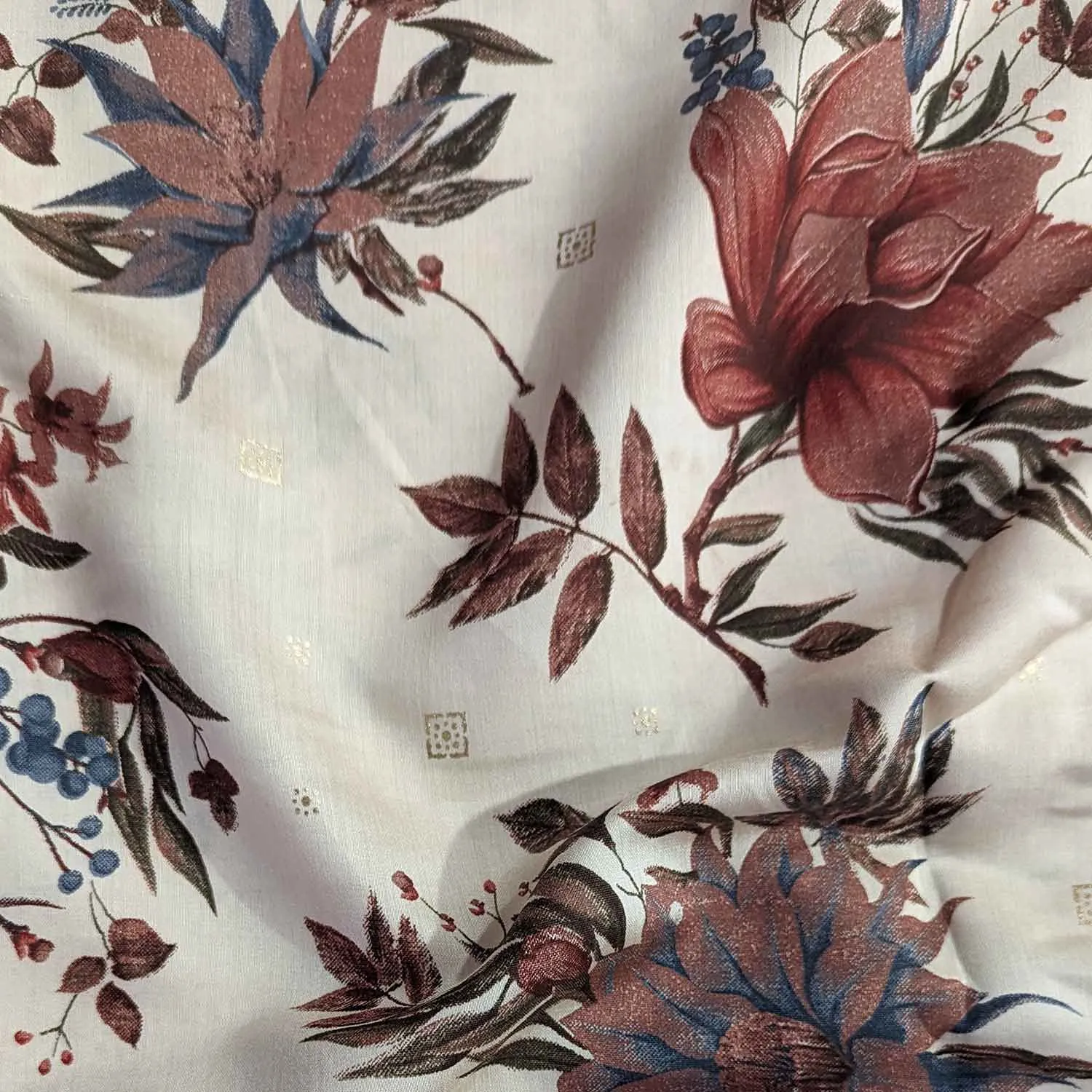 Multicolor Floral Muslin Fabric