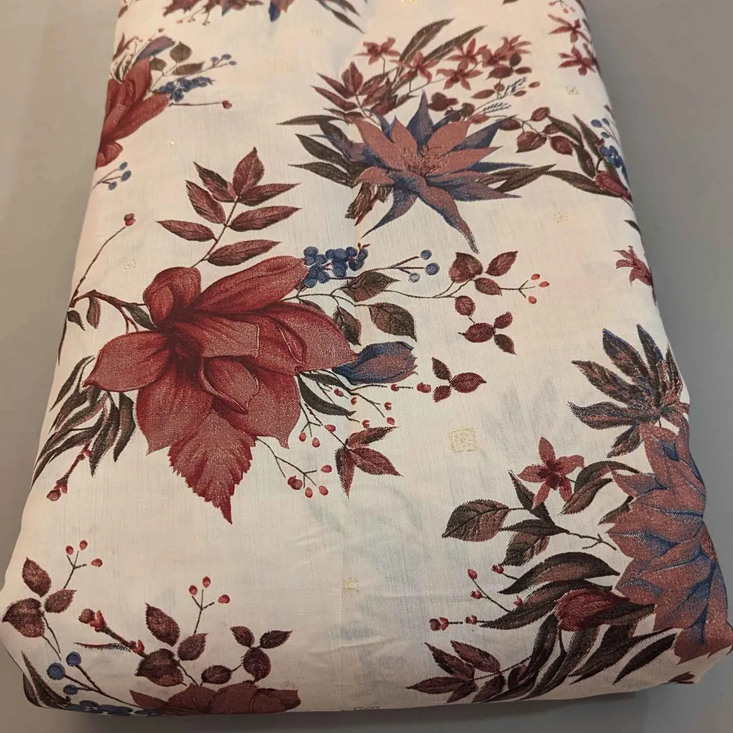 Multicolor Floral Muslin Fabric