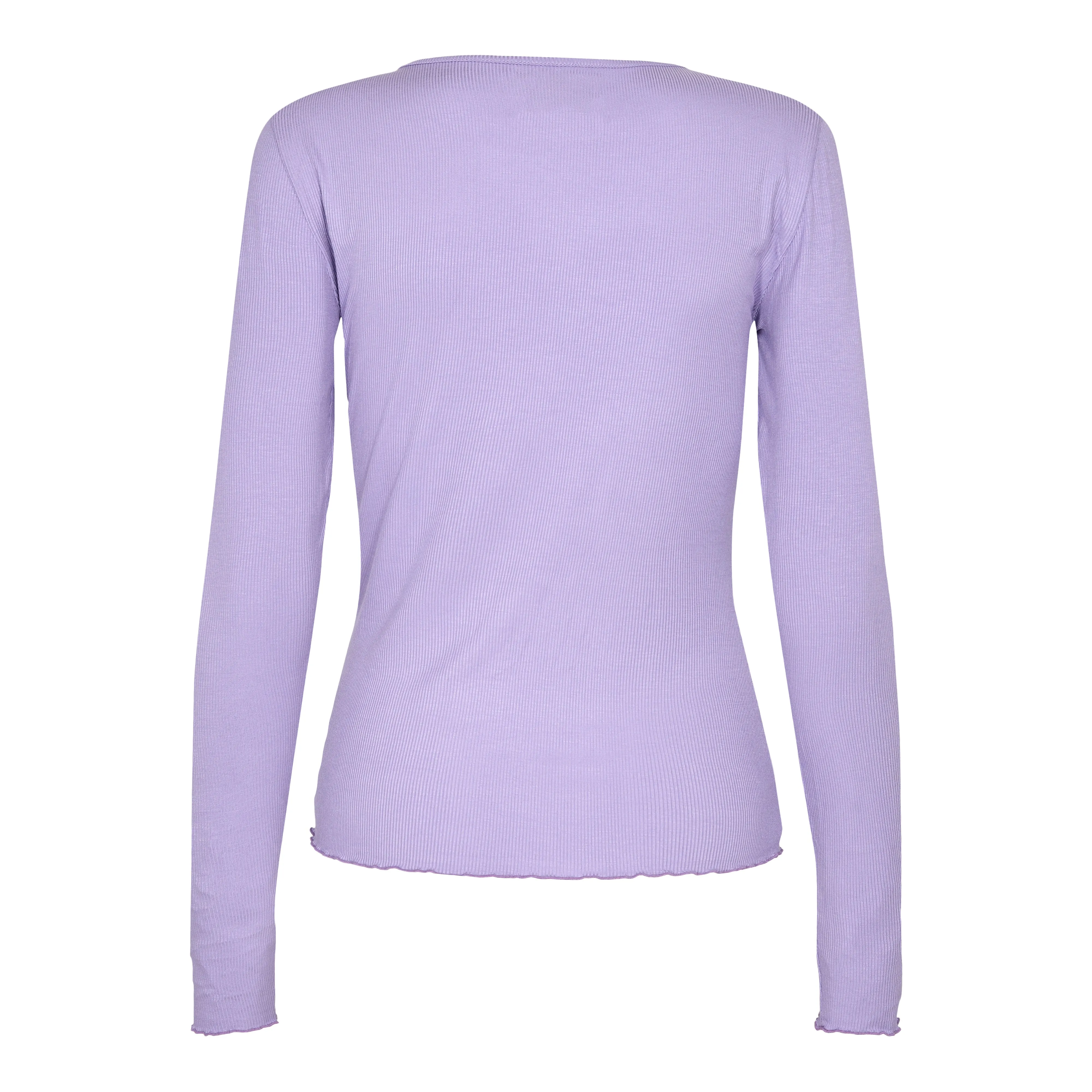 NATALIA LS ROUND NECK  BLOUSE - LAVENDER