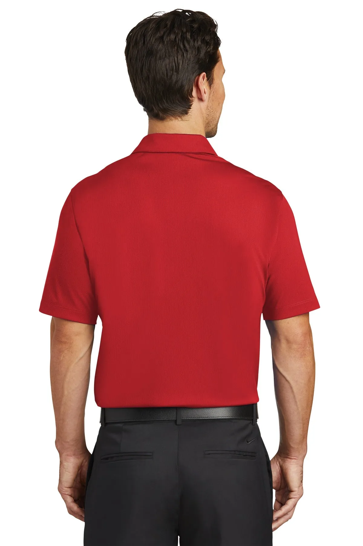 Nike Dri-FIT Vertical Mesh Custom Polos, University Red