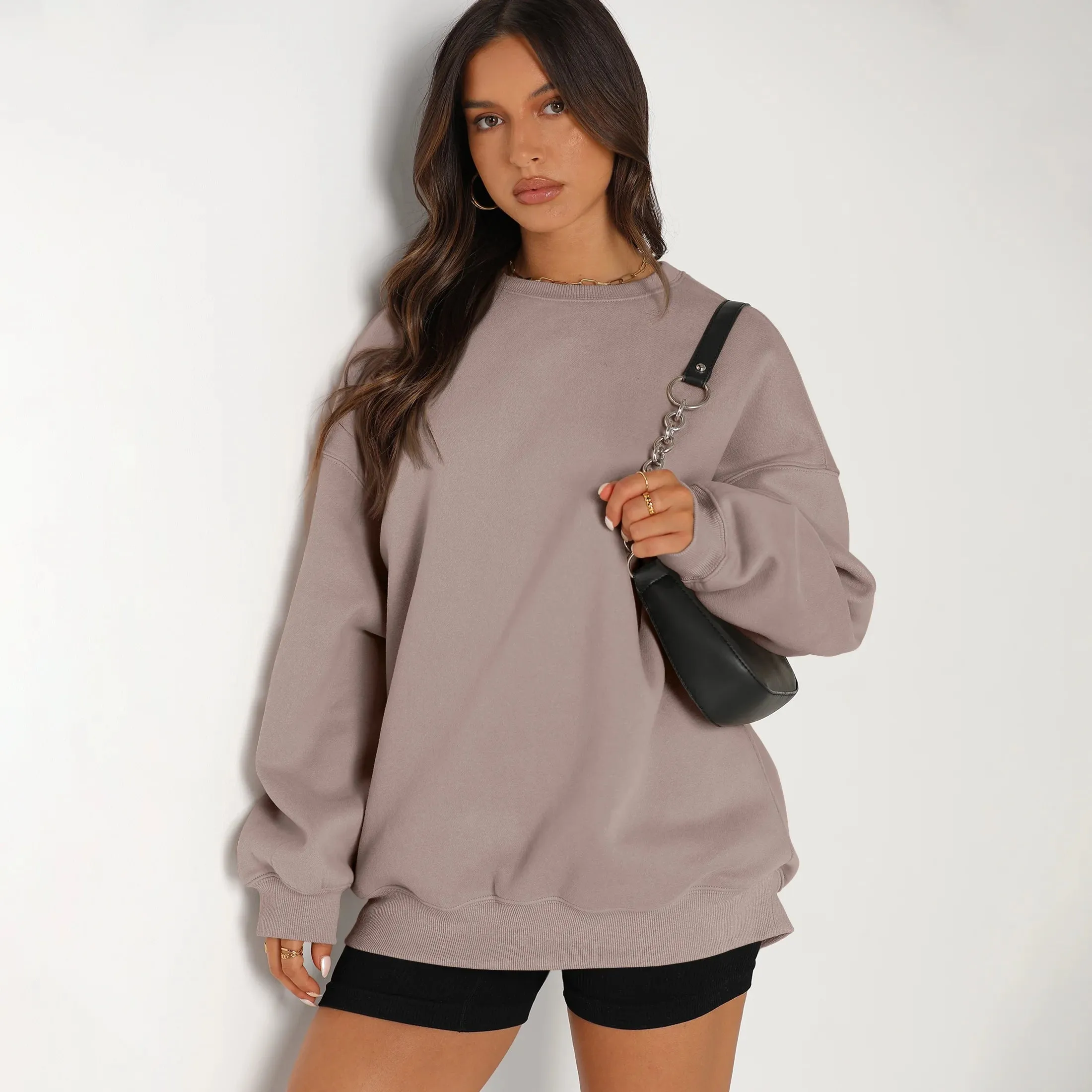 Oversized Sweatshirts for Women Crewneck Y2K Sweaters Casual Tops Comfy Fall Fashion Pullover Outfits Winter Clothes 2025