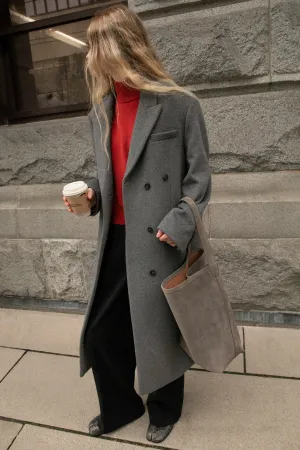 OVERSIZED WOOL-BLEND COAT