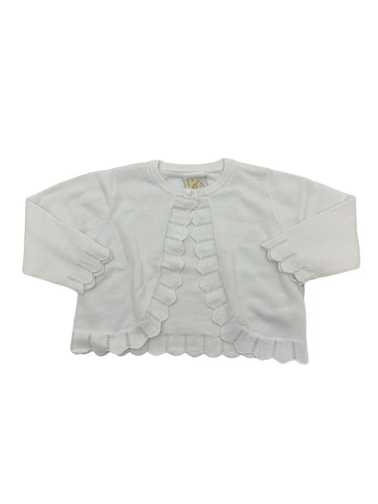 Petit Ami Edge Bolero Sweater White 4102/7102 5106