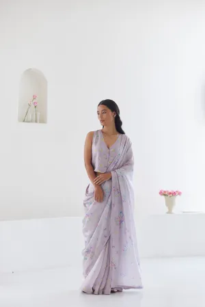 Picnic Daydream Mauve Saree