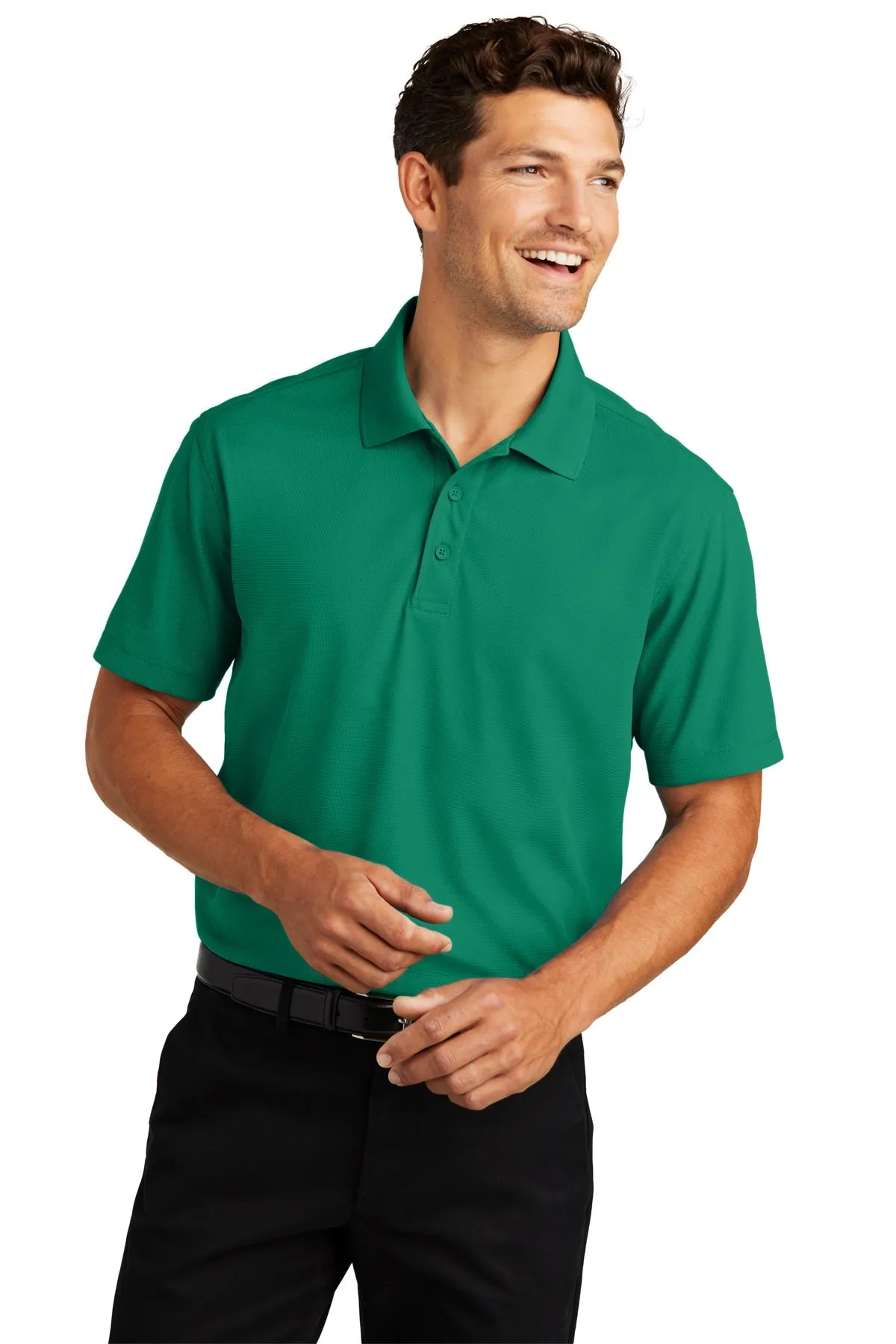 Port Authority Dry Zone Customized Grid Polos, Jewel Green