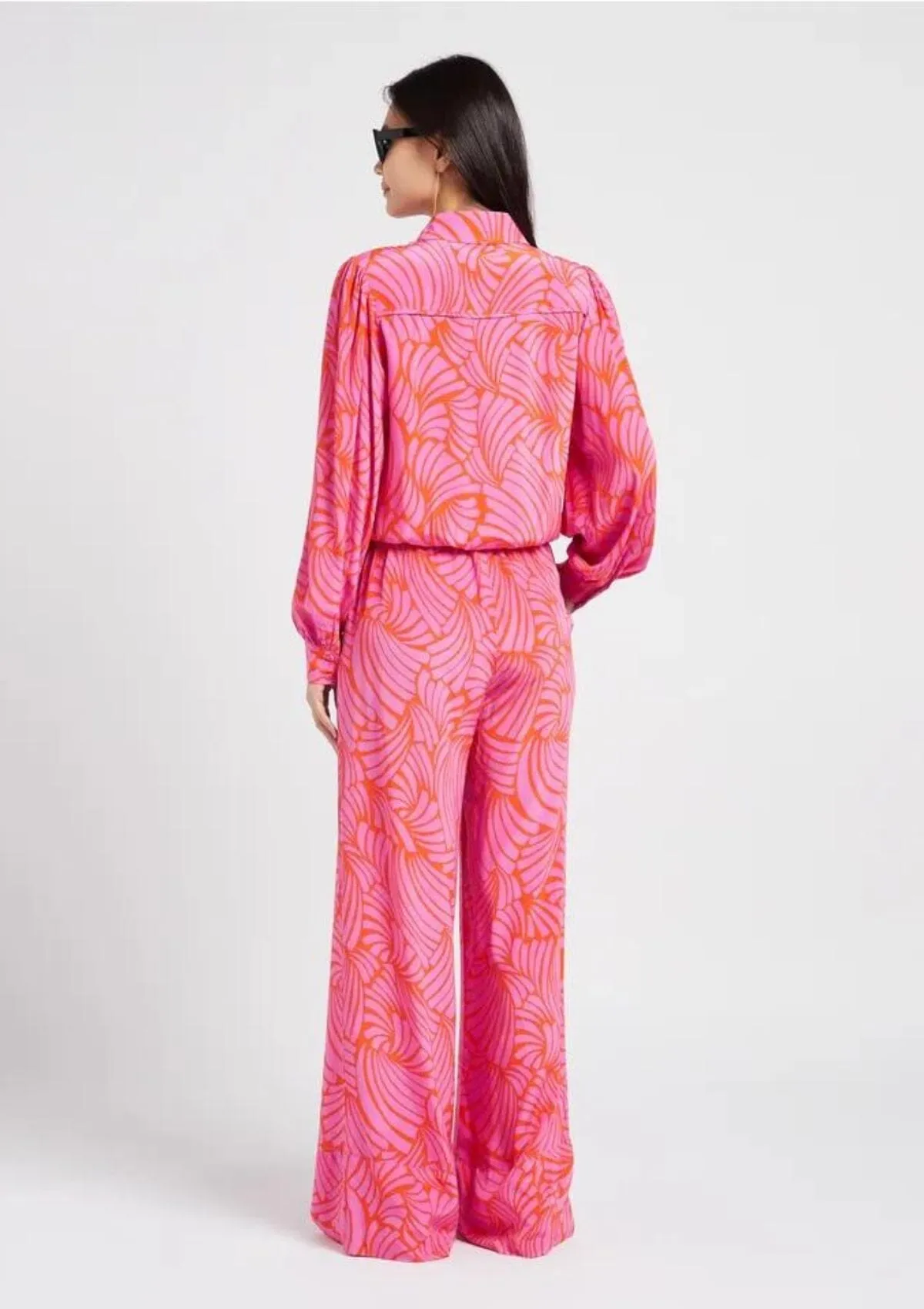 Printed High Waisted Joy Trousers | Suncoo Paris