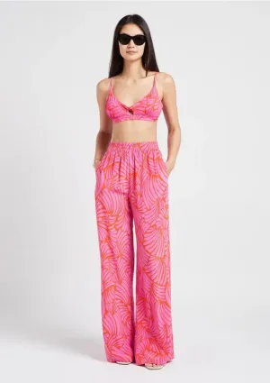 Printed High Waisted Joy Trousers | Suncoo Paris