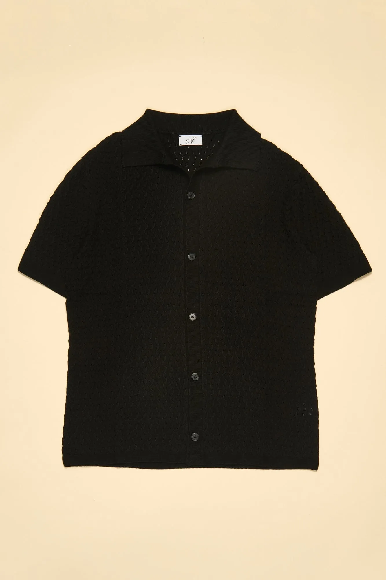 Ricardo Textured Cotton Button Polo