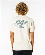 Rip Curl Mens Melting Summer Logo T-Shirt - Bone