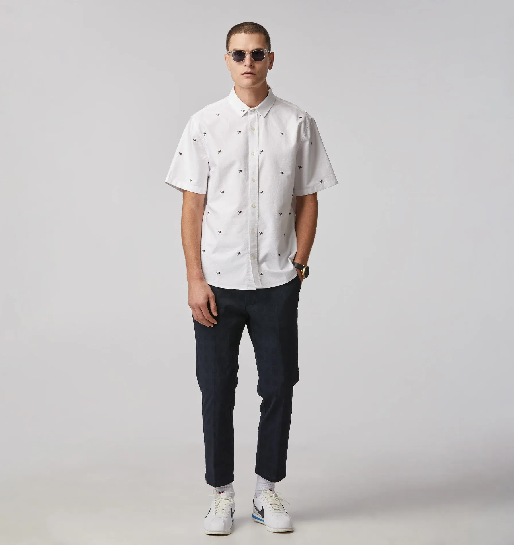 Rose and Dagger Jonty Shirt - White