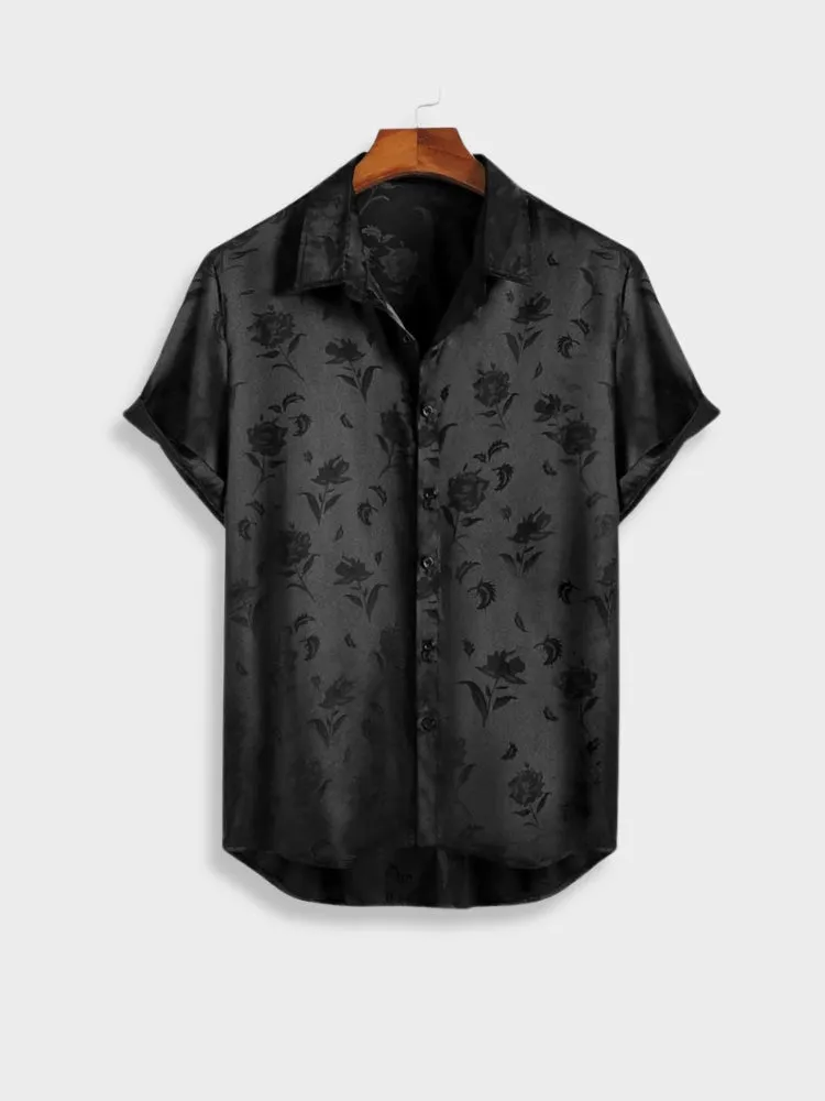 Satin Floral Shirt