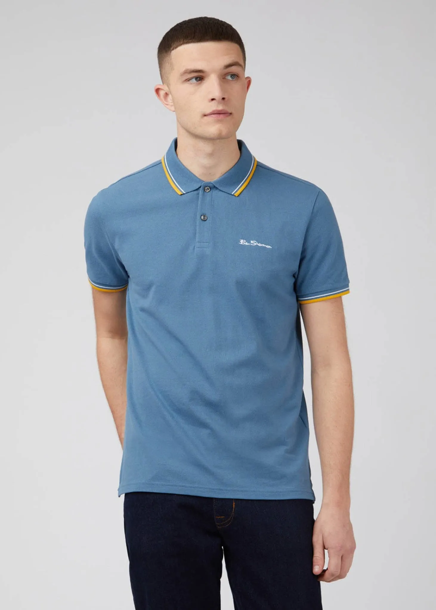 Signature polo - blue shadow