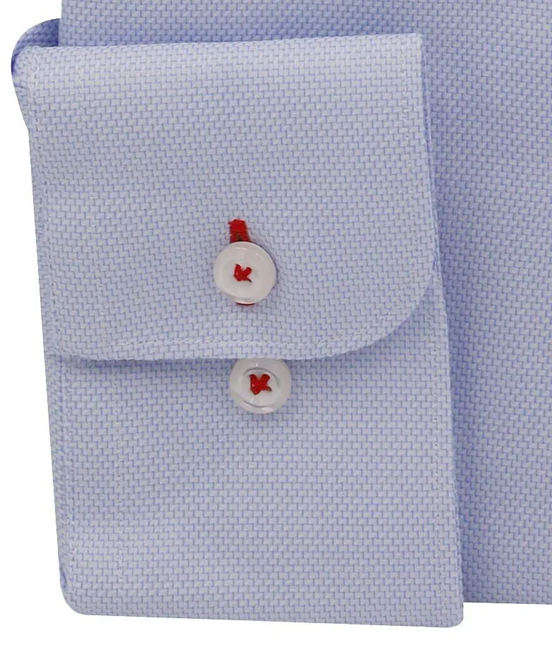 Sky Blue Diamond Micro Design Non Iron Egyptian Cotton Dress Shirt