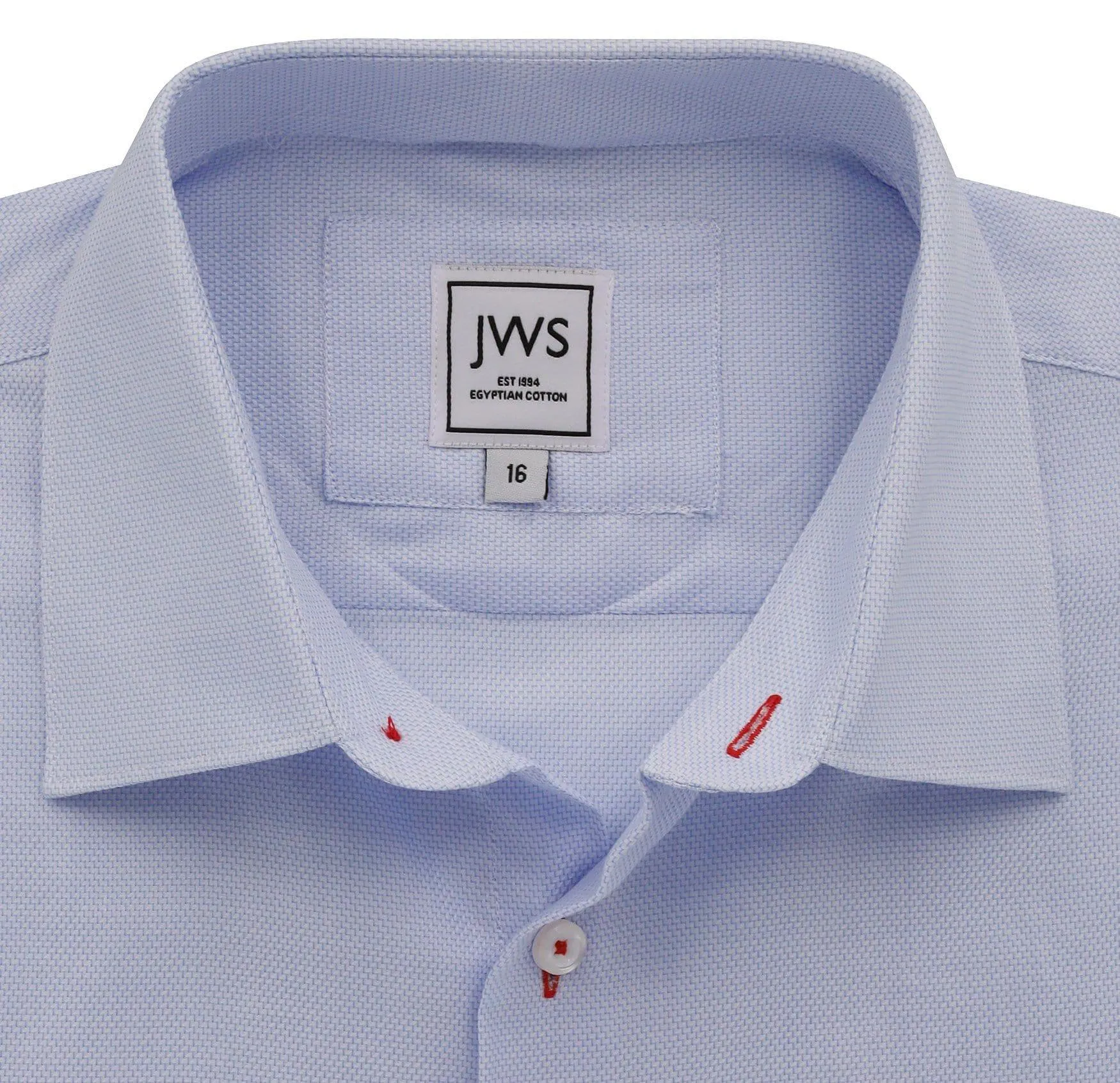 Sky Blue Diamond Micro Design Non Iron Egyptian Cotton Dress Shirt