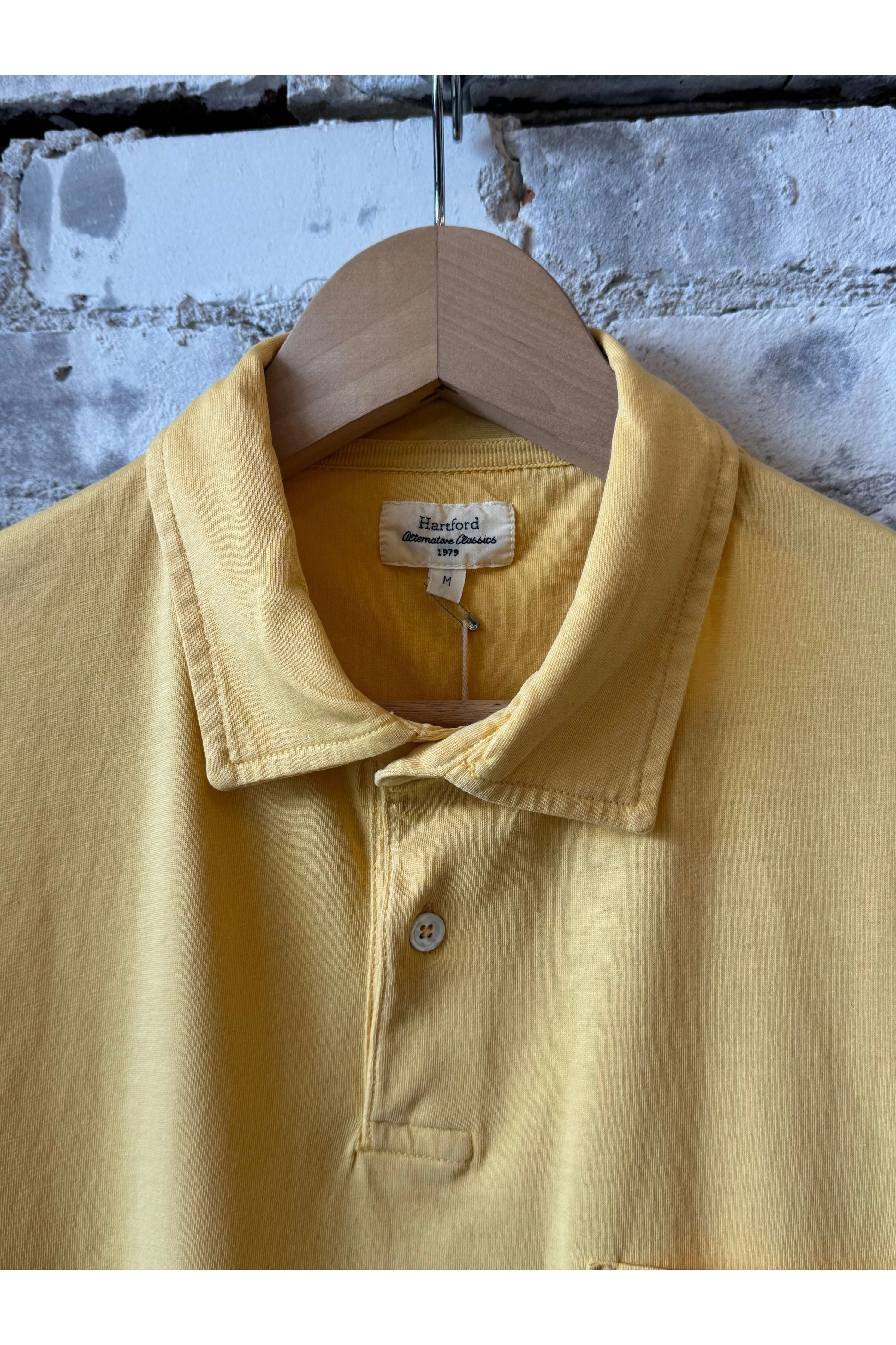 SS Cotton Jersey Polo - Sunshine