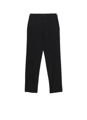 SUIT GABARDINE NO-TUCK PANTS