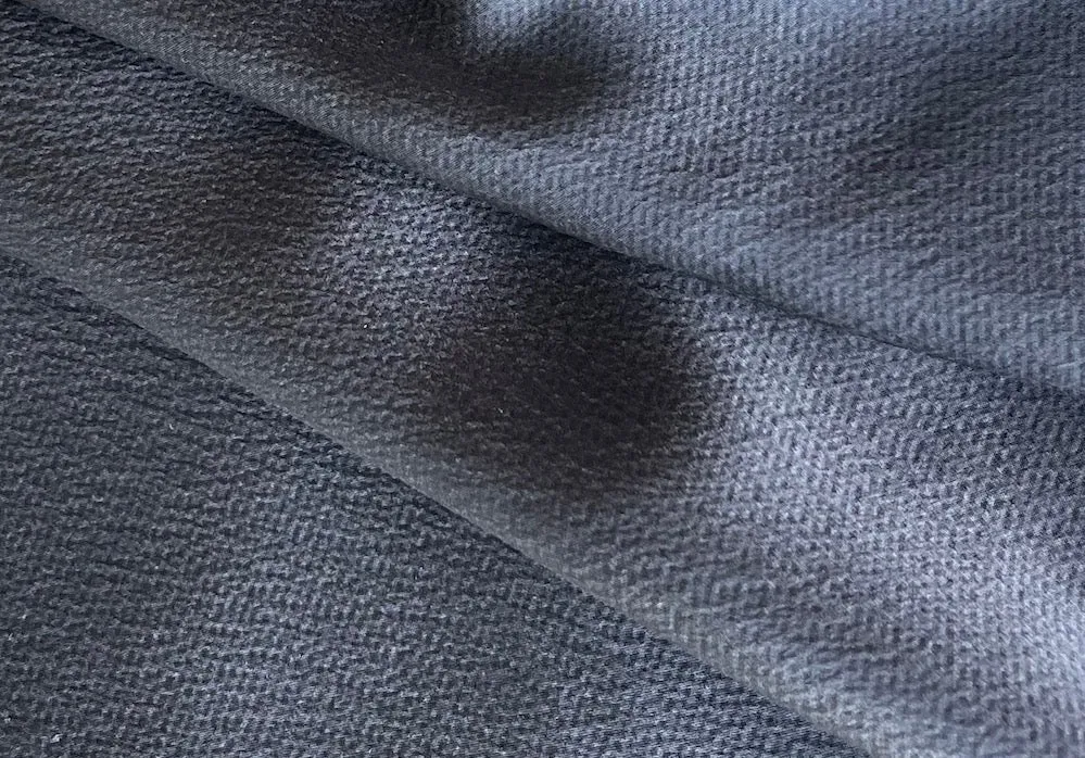 Textured Seal Taupe Silk Charmeuse