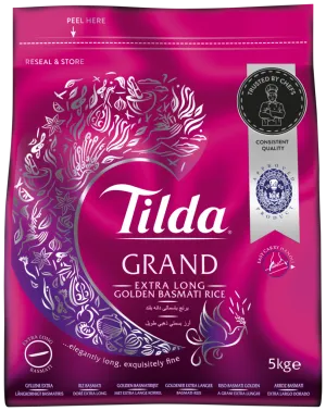 Tilda Grand Extra Long Golden Grain Basmati Rice 5kg