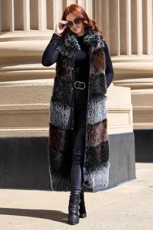 Trendsetter Faux Fur Maxi Vest