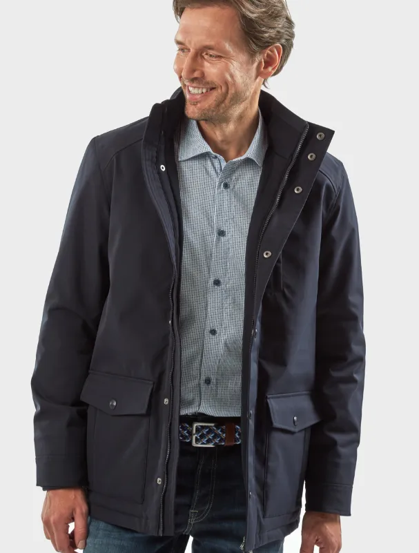 VEDONEIRE<BR>
Quilt Jacket<BR>
Navy<BR>