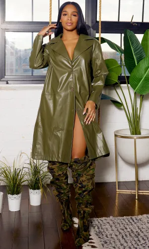 Verdant Verve Trench FINAL SALE