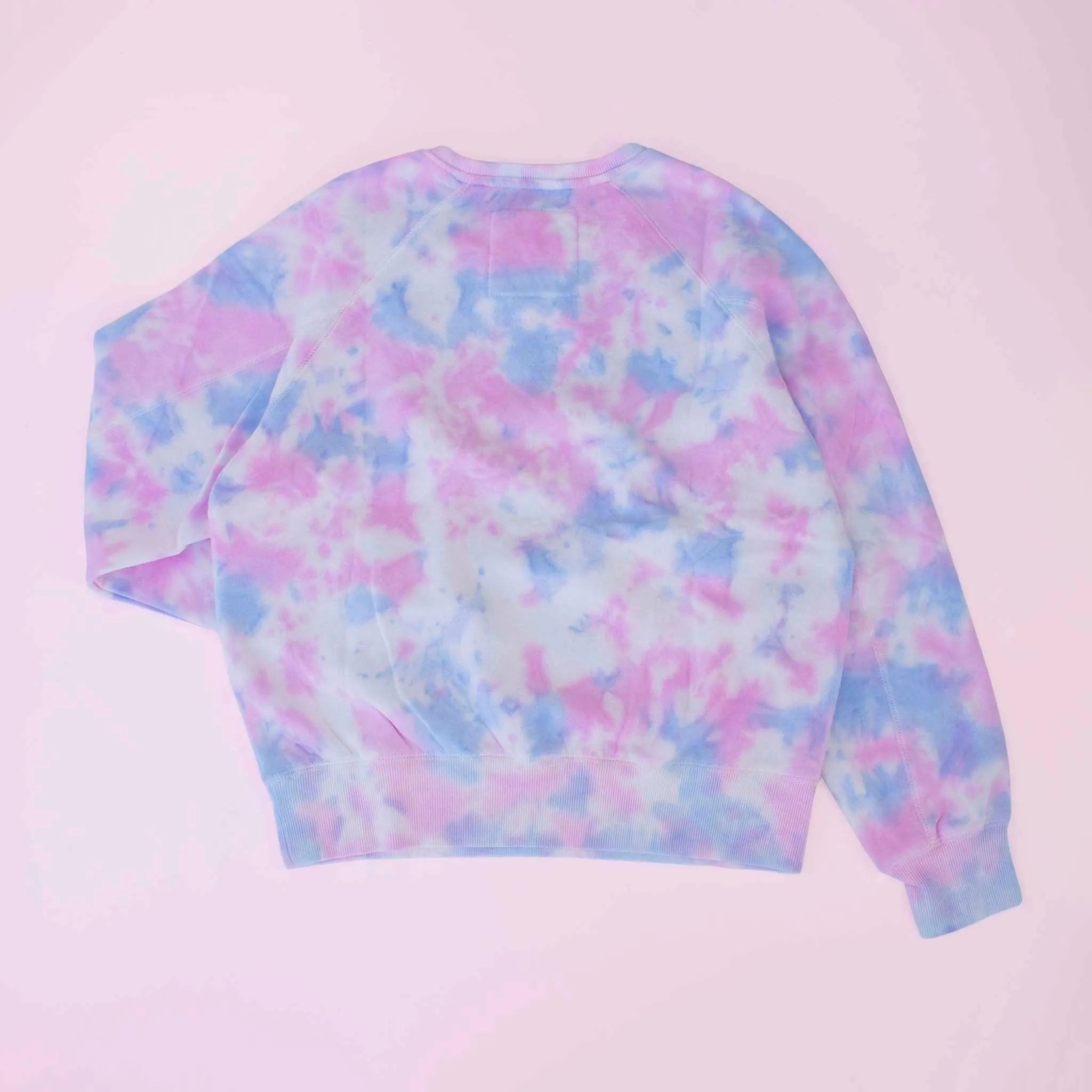 Women’s Bubblegum Pink Tie Dye Fleece Sweatshirts