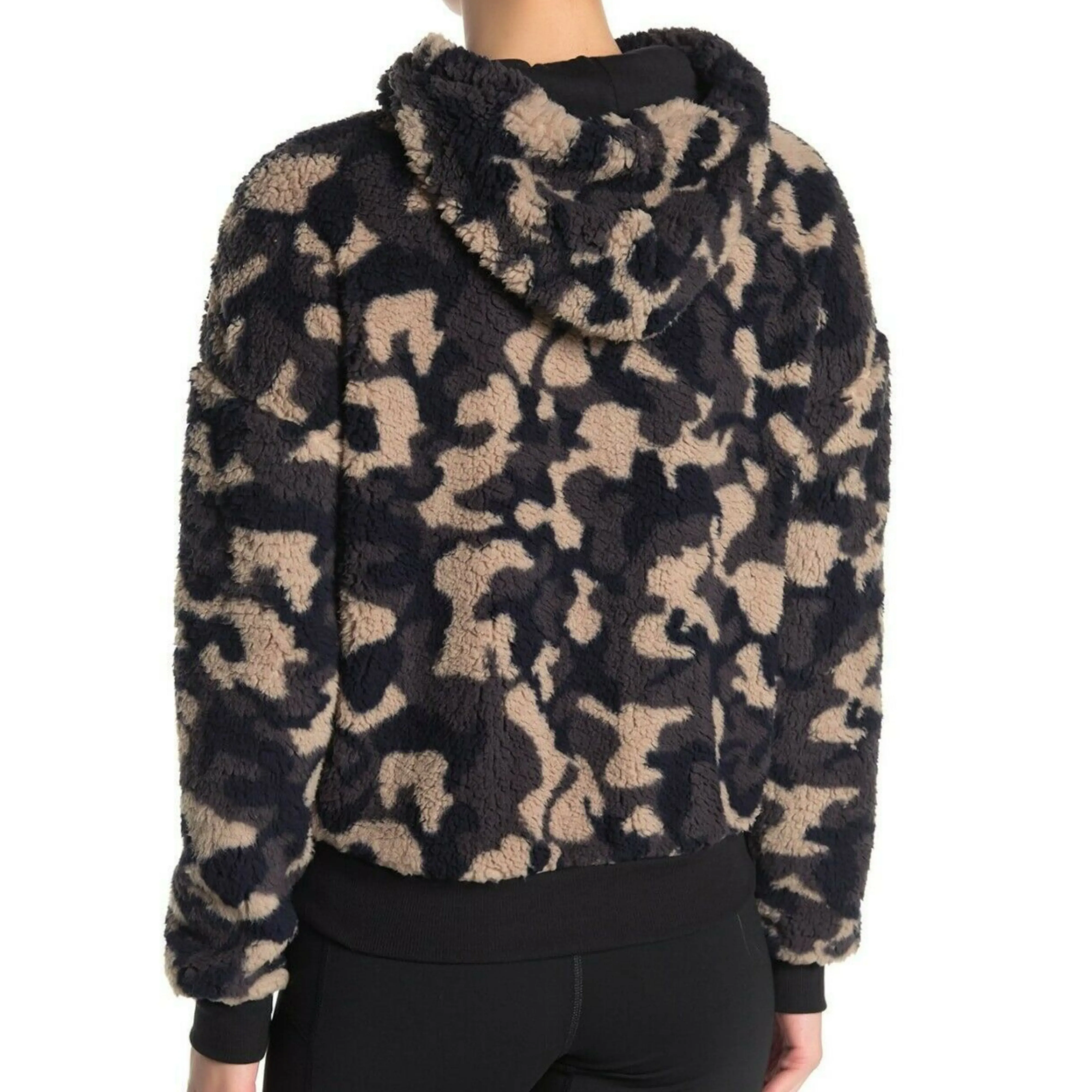 Z BY ZELLA Camo Shearling Hoodie