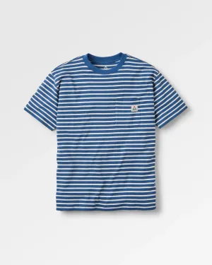 Zen Recycled Relaxed Fit T-Shirt - Dark Denim/ Birch Stripe