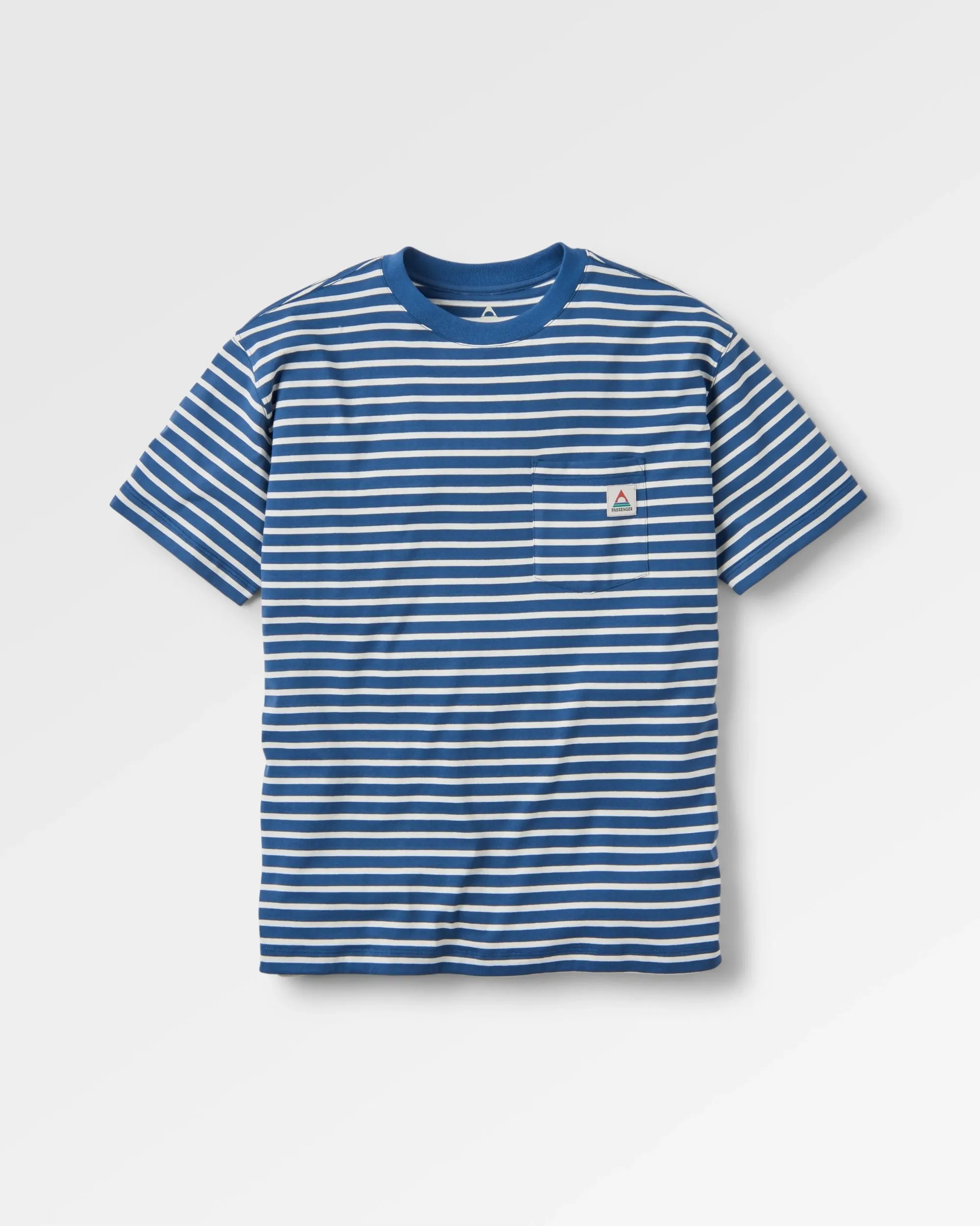 Zen Recycled Relaxed Fit T-Shirt - Dark Denim/ Birch Stripe